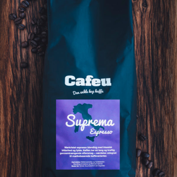 Lækker Suprema Espresso fra Sydøstasien og Mellemamerika.