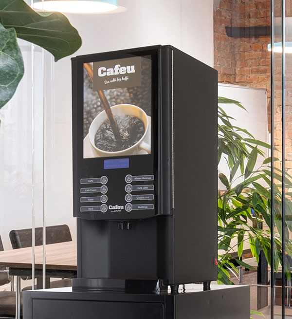 Cafeu8 kaffeautomat på kontor